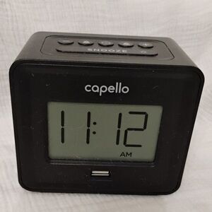 Alarm Clock Capello CA-10 Toc Charge Compact Digital Alarm Clock with USB Port